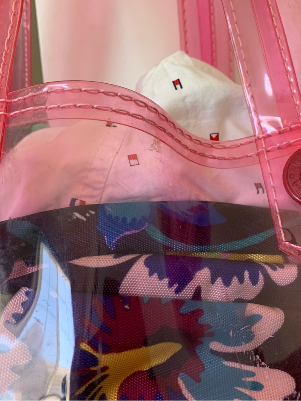 GAP Pink Transparent Tote Bag - Picture 5 of 9